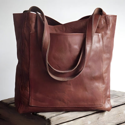 Aria - Handmade Vegan Leather Tote Bag