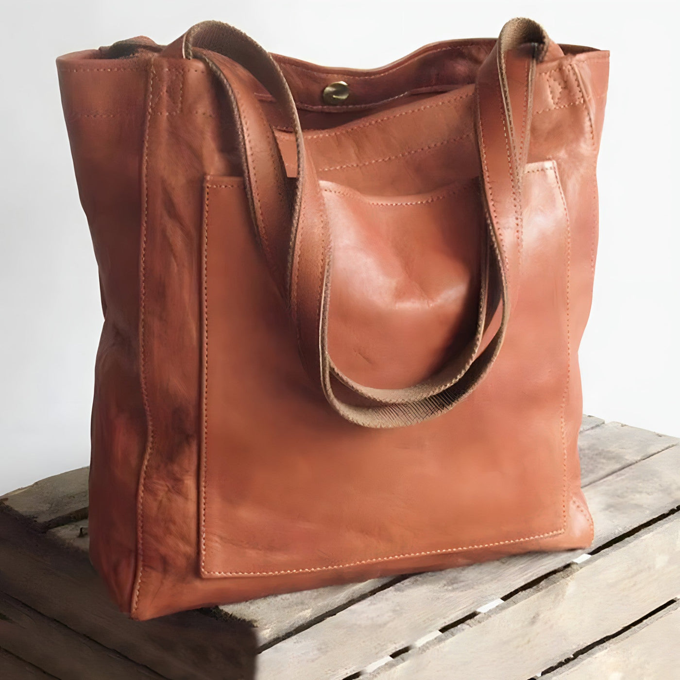 Aria - Handmade Vegan Leather Tote Bag