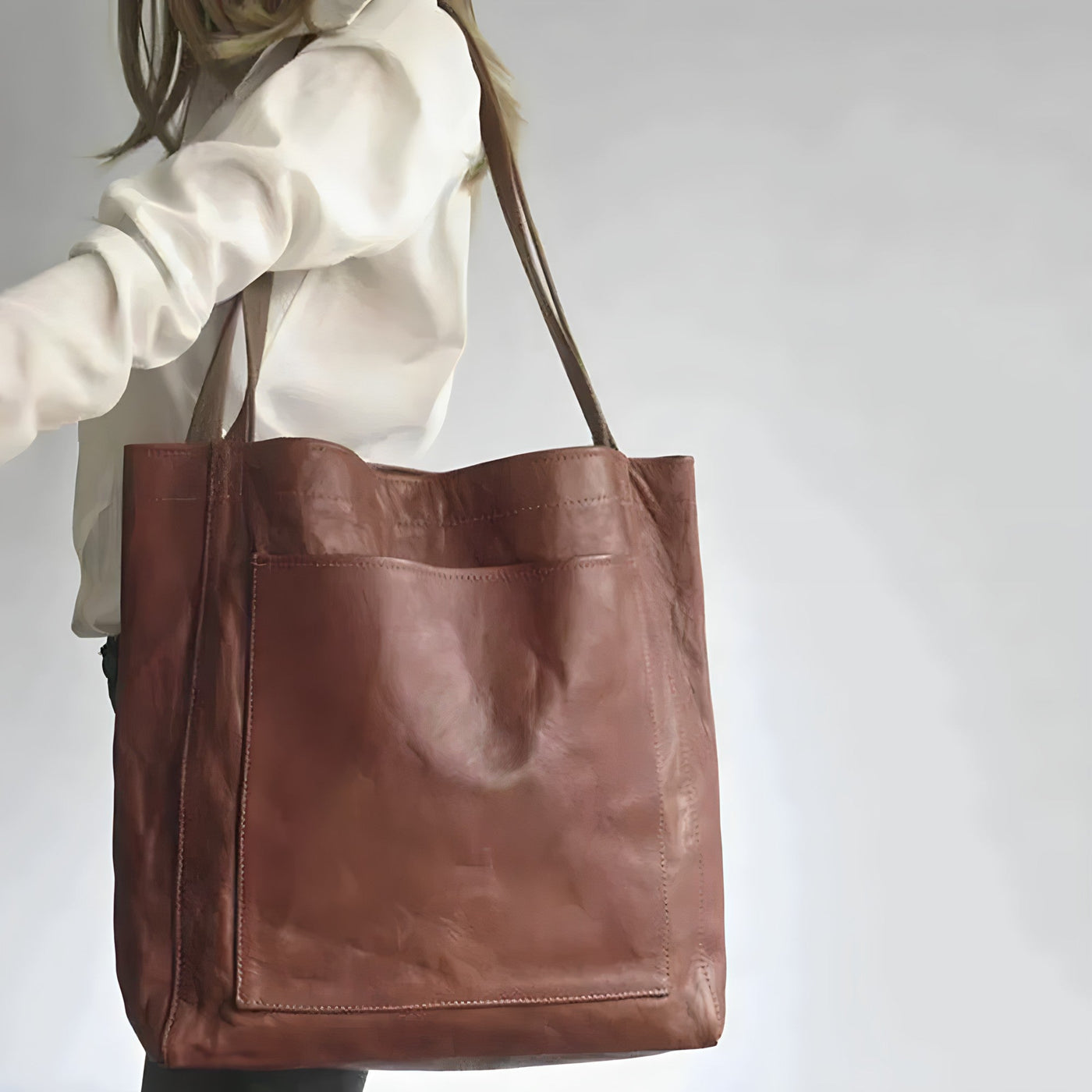 Aria - Handmade Vegan Leather Tote Bag